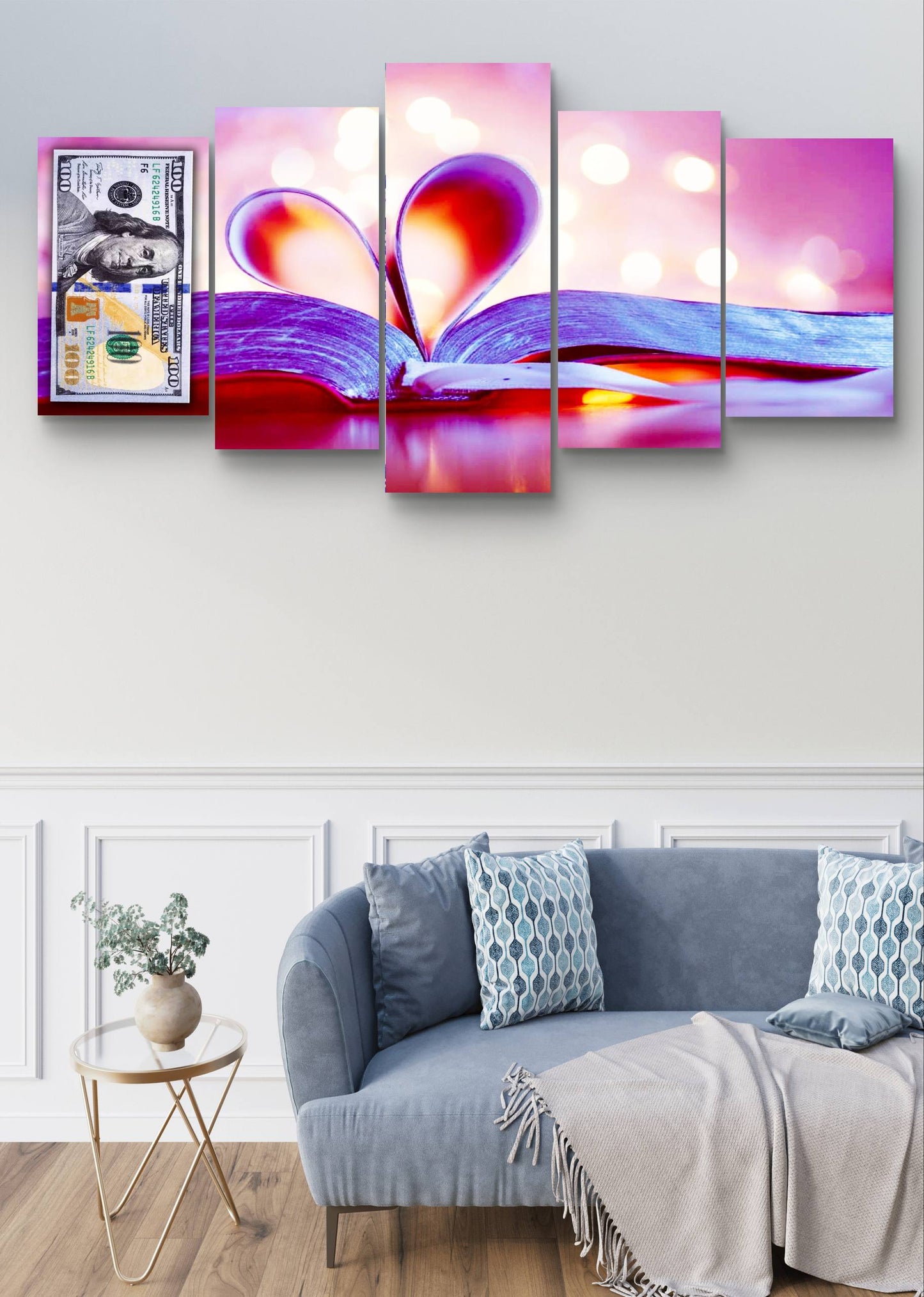 Dollar Abstract Multi-Panel Canvas Wall Art