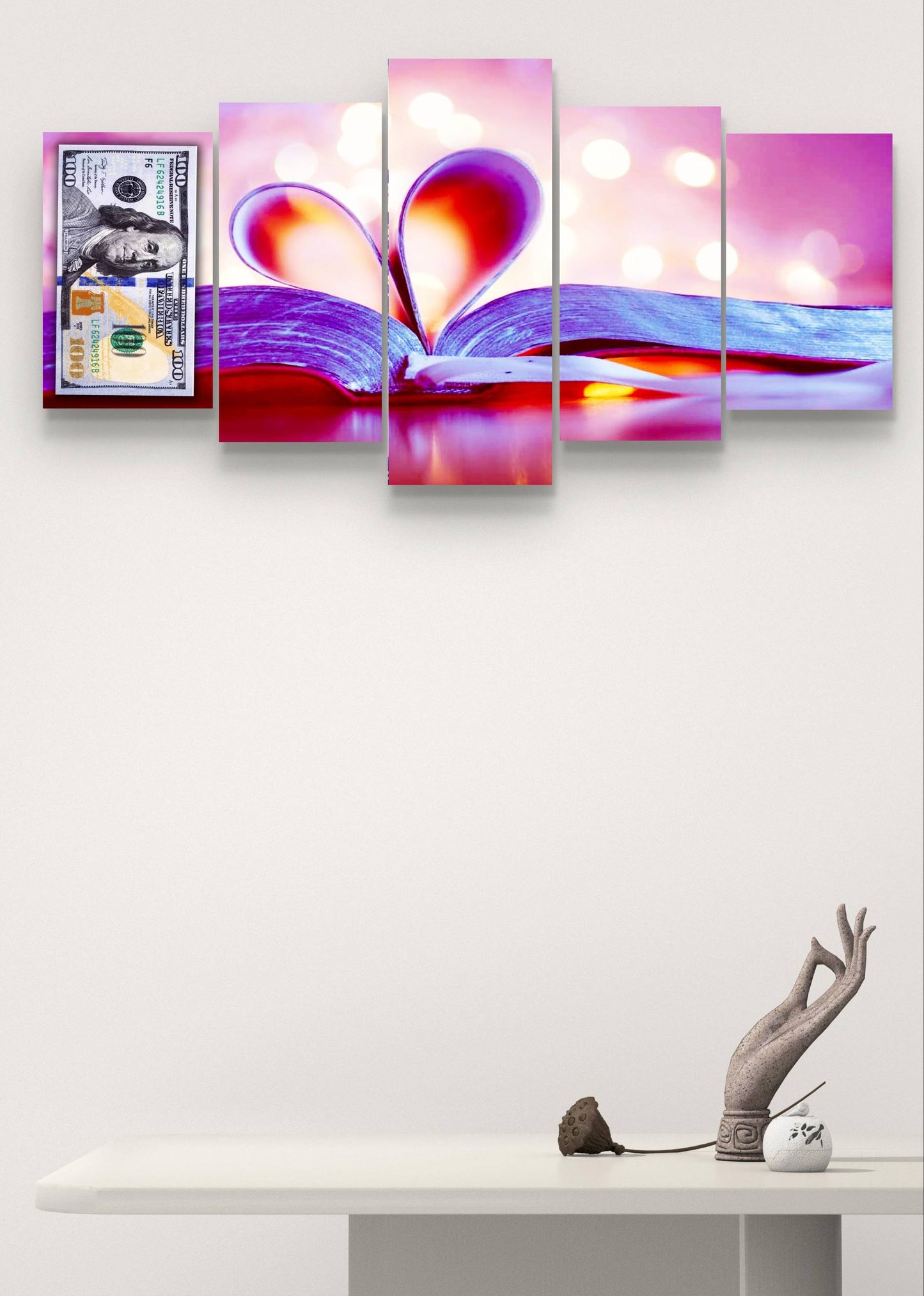 Dollar Abstract Multi-Panel Canvas Wall Art