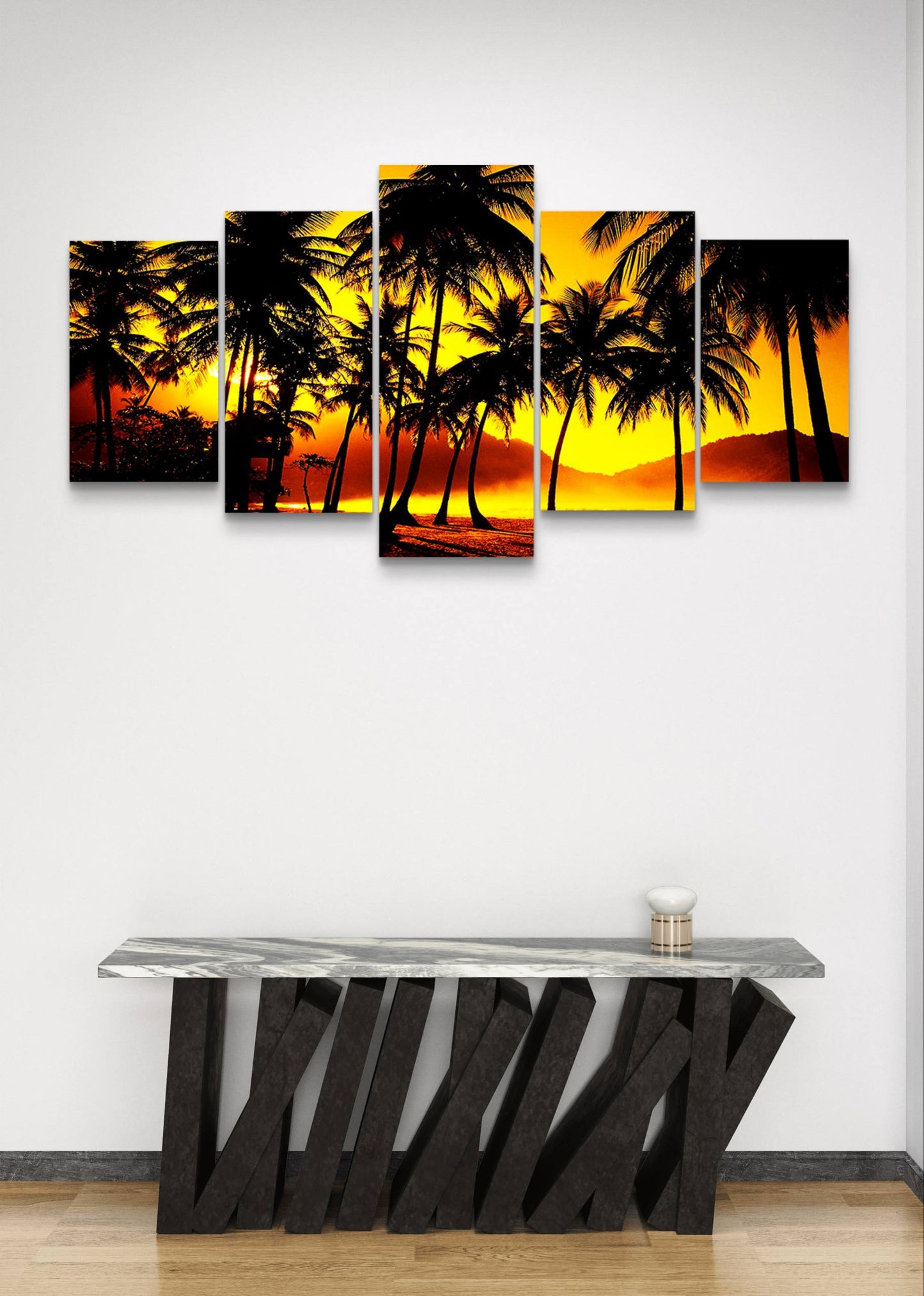 Pal Treeline Beach Canvas Wall Art – Multi-Panel Bedroom Decor