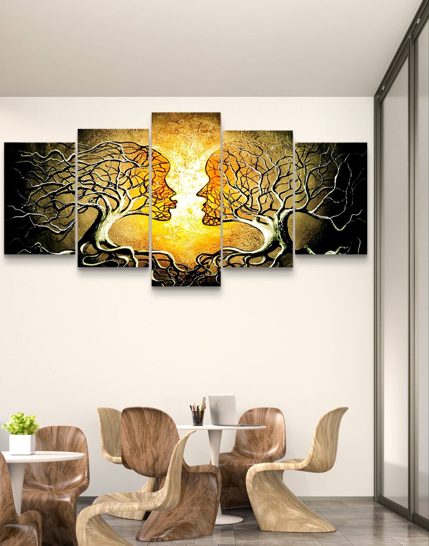 Tree Lyf Design Canvas Wall Art – Multi-Panel Bedroom Décor