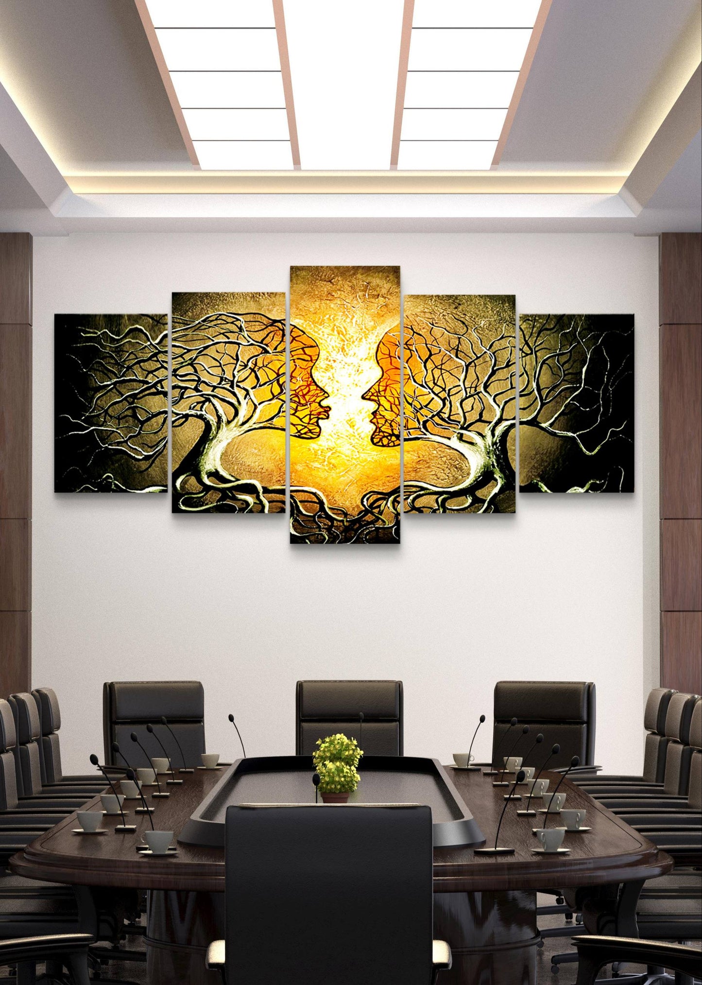 Tree Lyf Design Canvas Wall Art – Multi-Panel Bedroom Décor