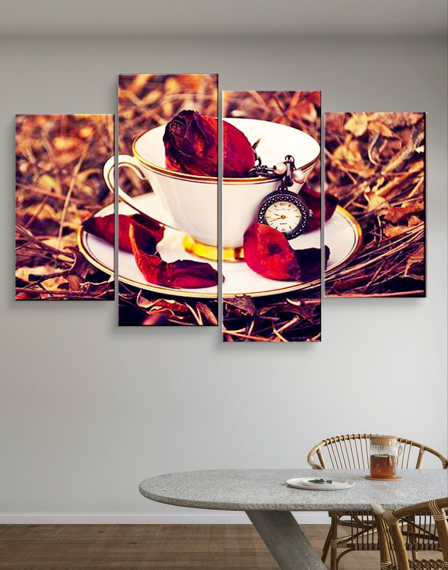 Coffee Cup Canvas Art – Multi-Panel Kitchen Décor