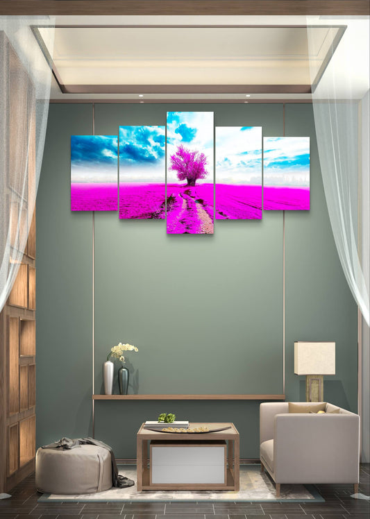 Vt Oak Canvas Wall Art – Multi-Panel Bedroom Decor