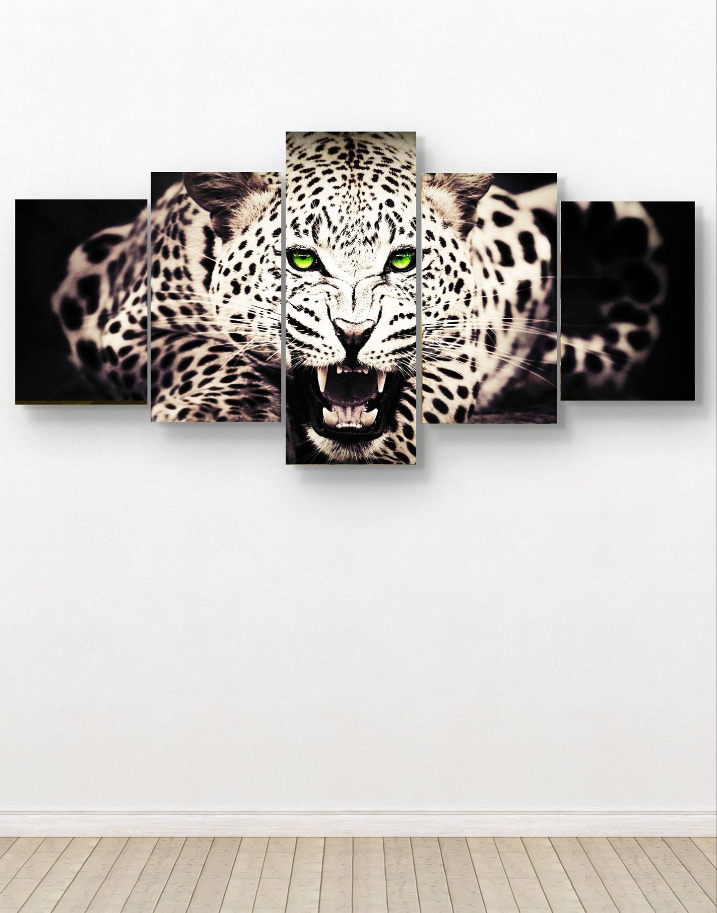 Tiger Dark Multi-Panel Canvas Wall Art