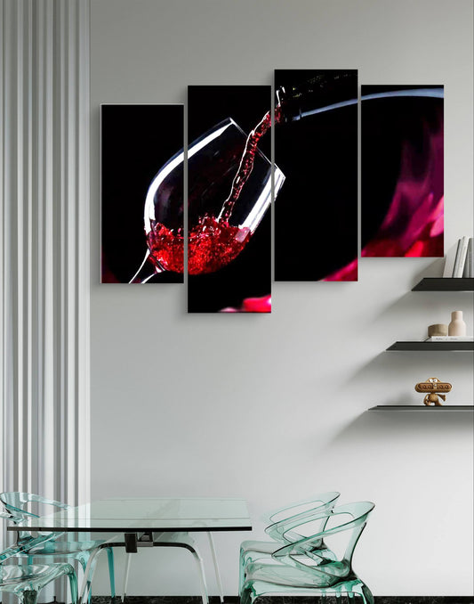 Wine Canvas Art – Multi-Panel Kitchen Décor