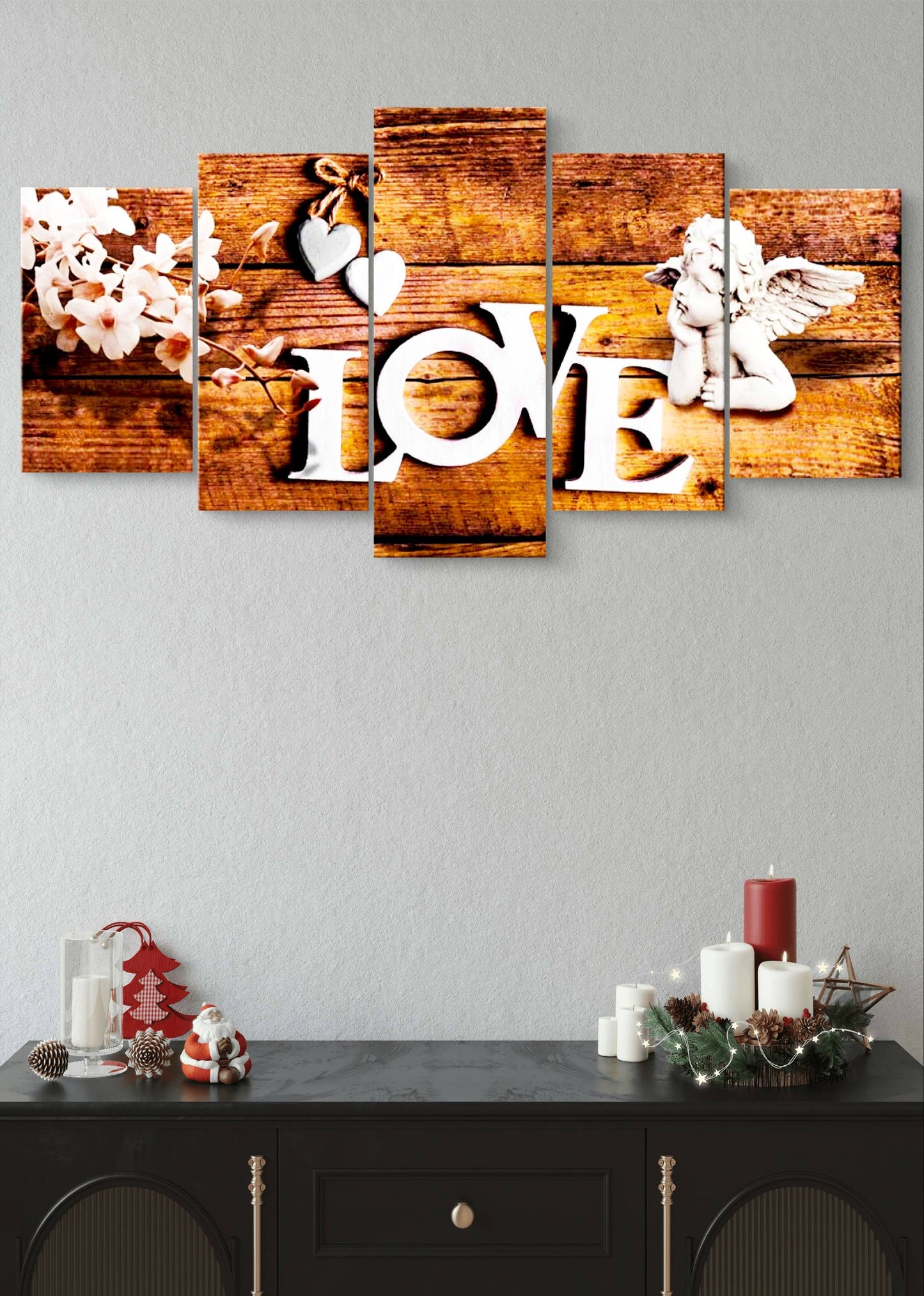 Love design Canvas Wall Art – Multi-Panel Bedroom Decor
