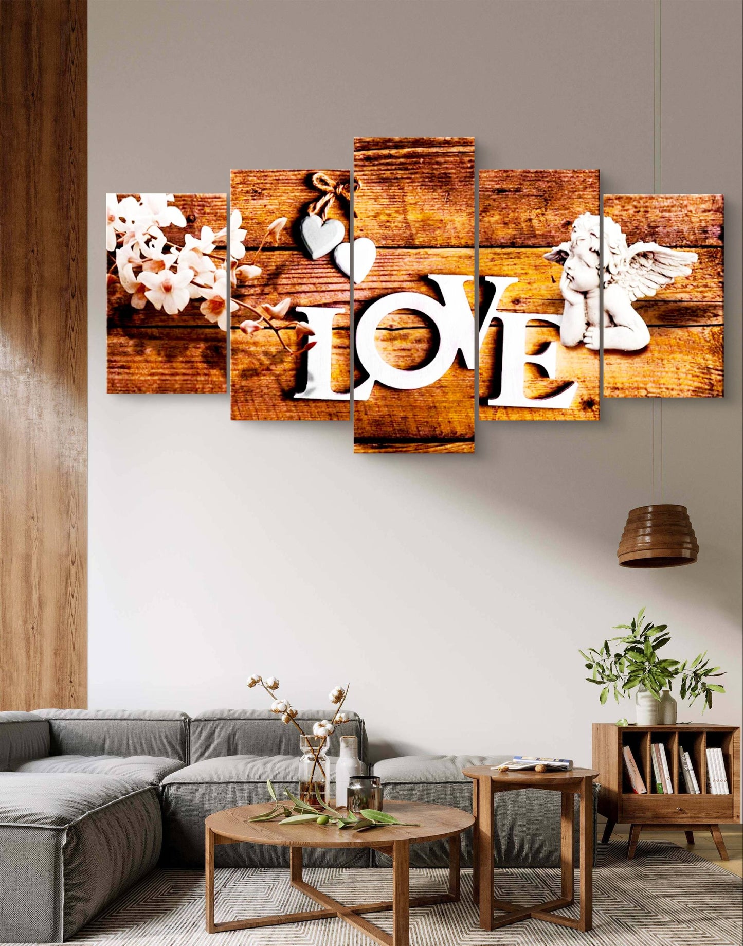 Love design Canvas Wall Art – Multi-Panel Bedroom Decor