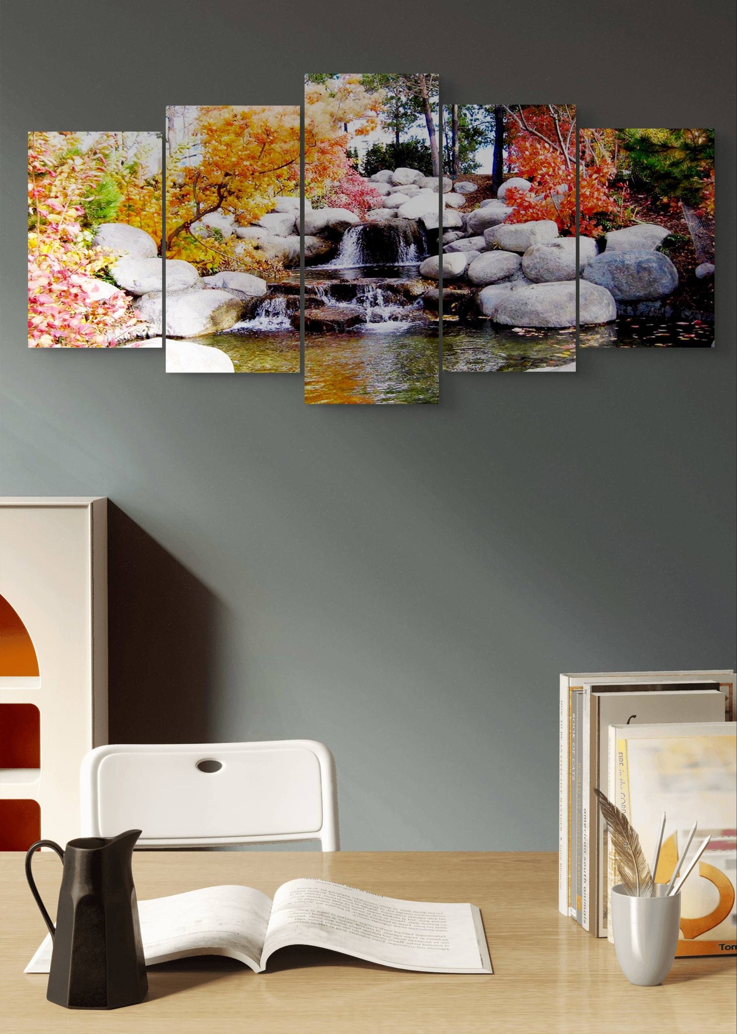 Stonebrook Creek Landscape Canvas Wall Art – Multi-Panel Decor